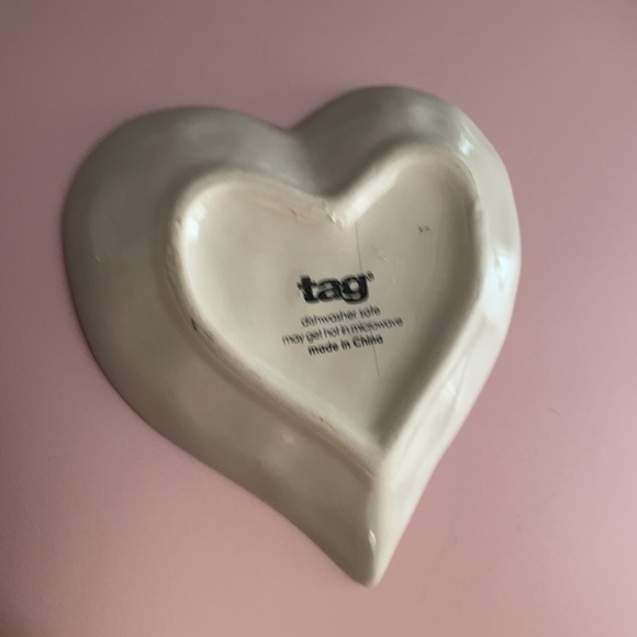 Tag “Love Always” Ceramic Heart Shape Trinket Dish - Picture 8 of 16